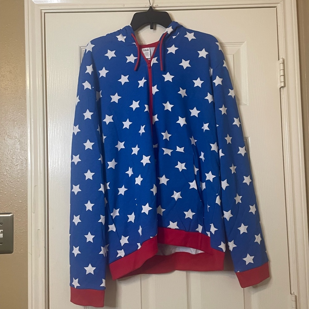Hope and Wonder Americana Men’s Full Zip Hoodie Size: L
